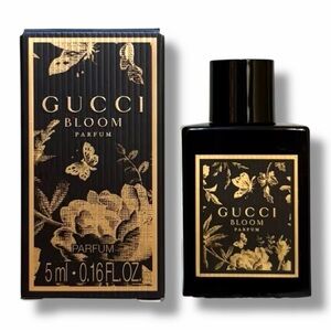 GUCCI Bloom Parfum NWT Travel Size Luxury Fragrance Black Gold Bottle